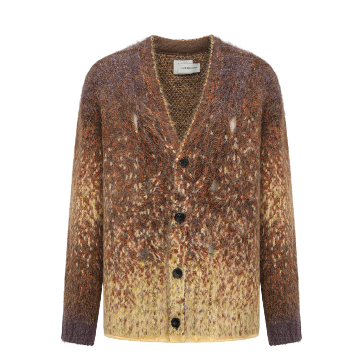 FENG CHAN WANG GRADIENT KNIT CARDIGAN