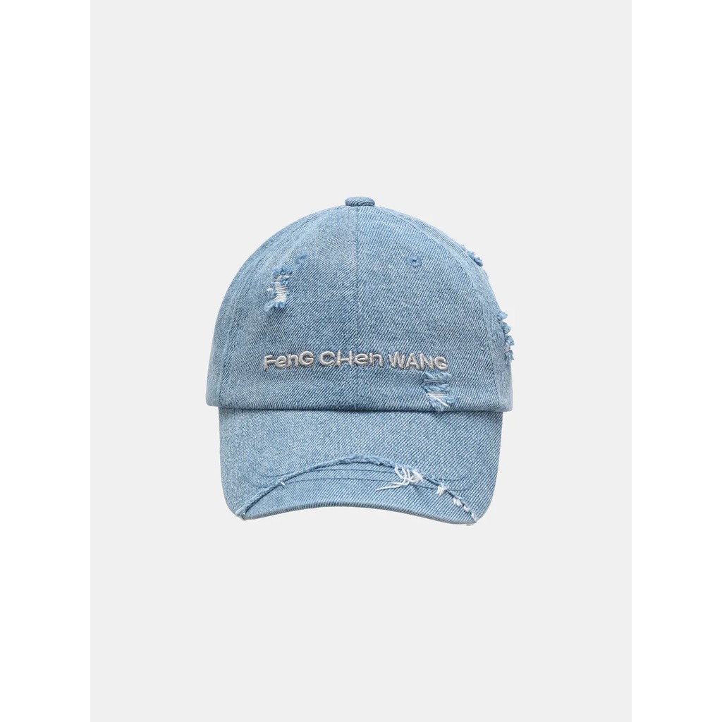 FENG CHEN WANG BLUE DENIMBASEBALL CAP