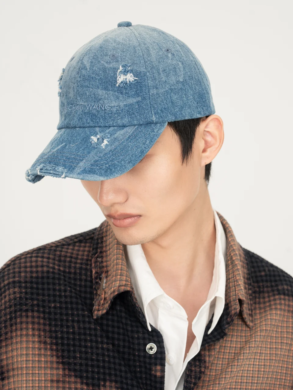 FENG CHEN WANG BLUE DENIMBASEBALL CAP