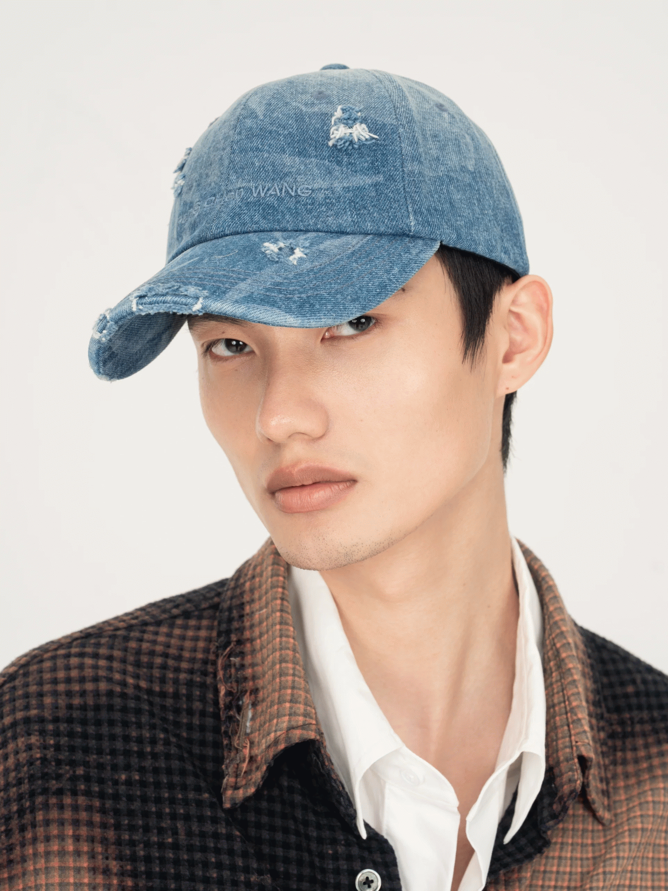 FENG CHEN WANG BLUE DENIMBASEBALL CAP