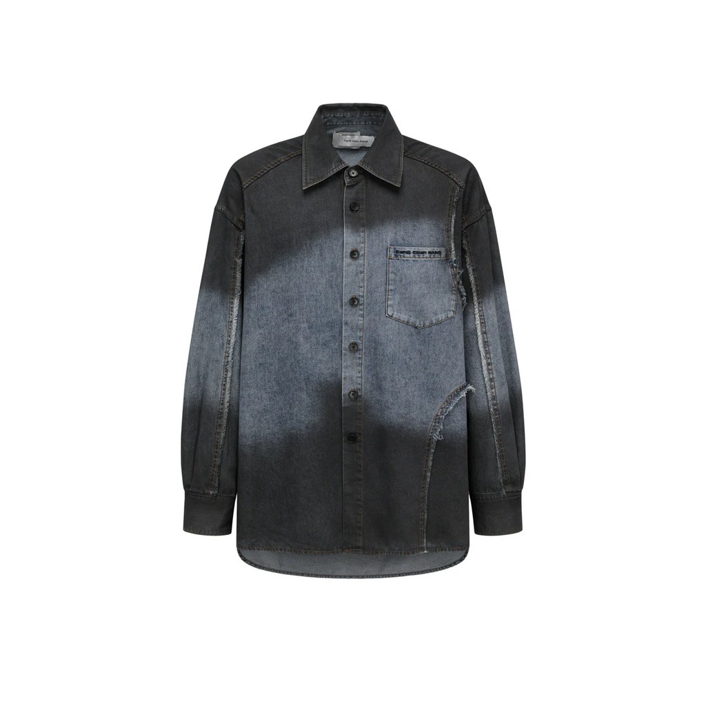 FENG CHEN WANG GRADIENT DENIM SHIRT