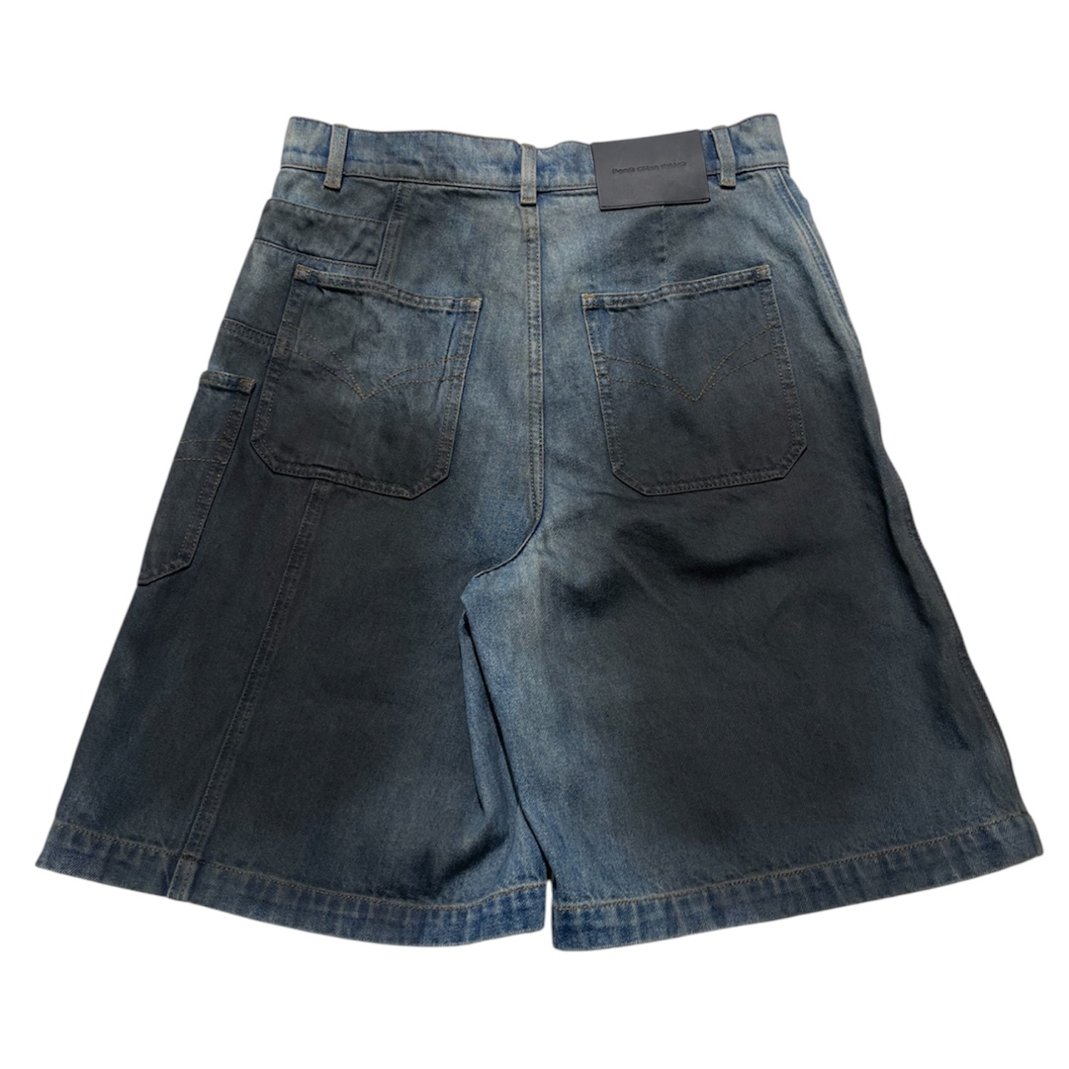 FENG CHEN WANG GRADIENT DENIM SHORT