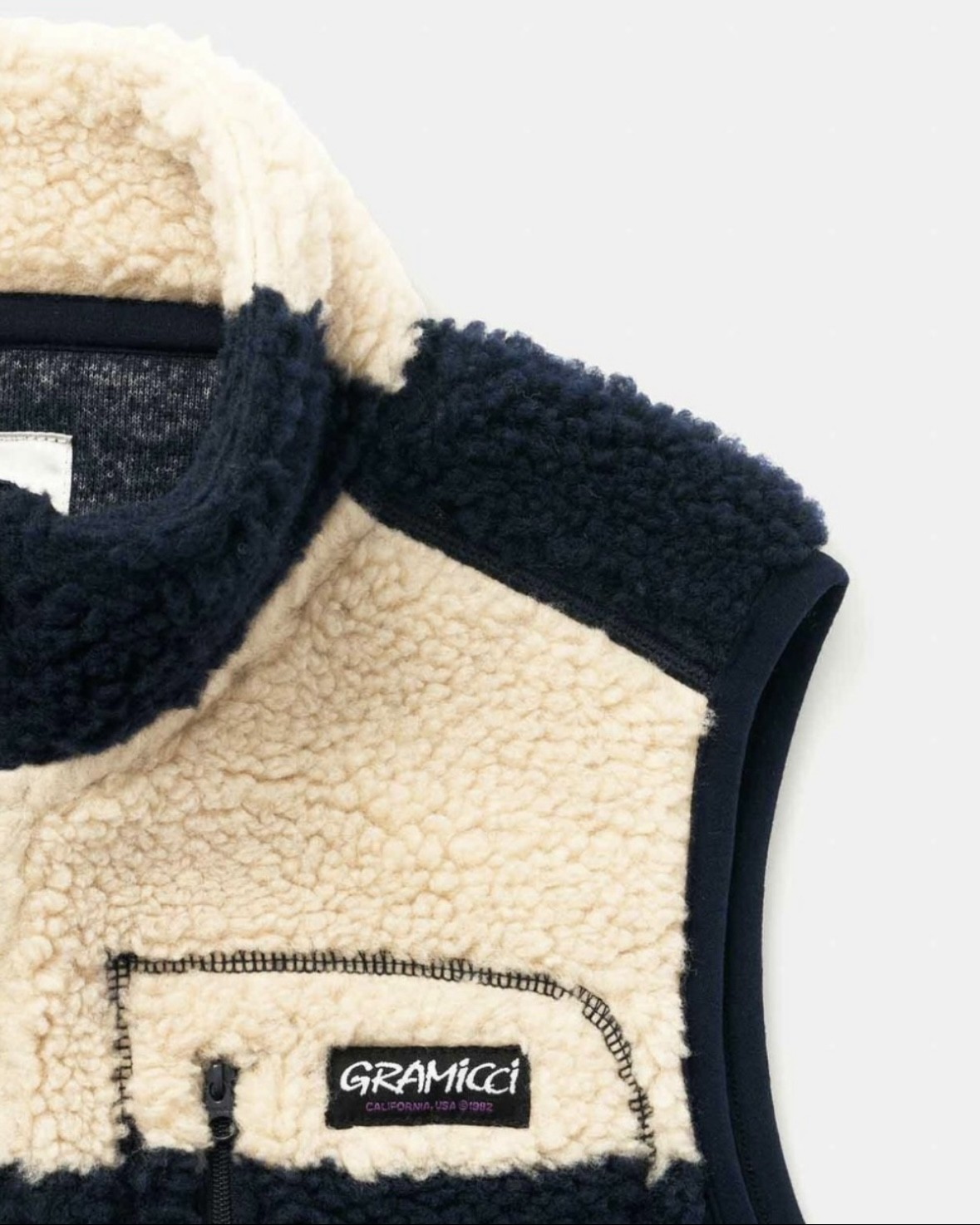 GRAMICCI CHECKERED SHERPA VEST