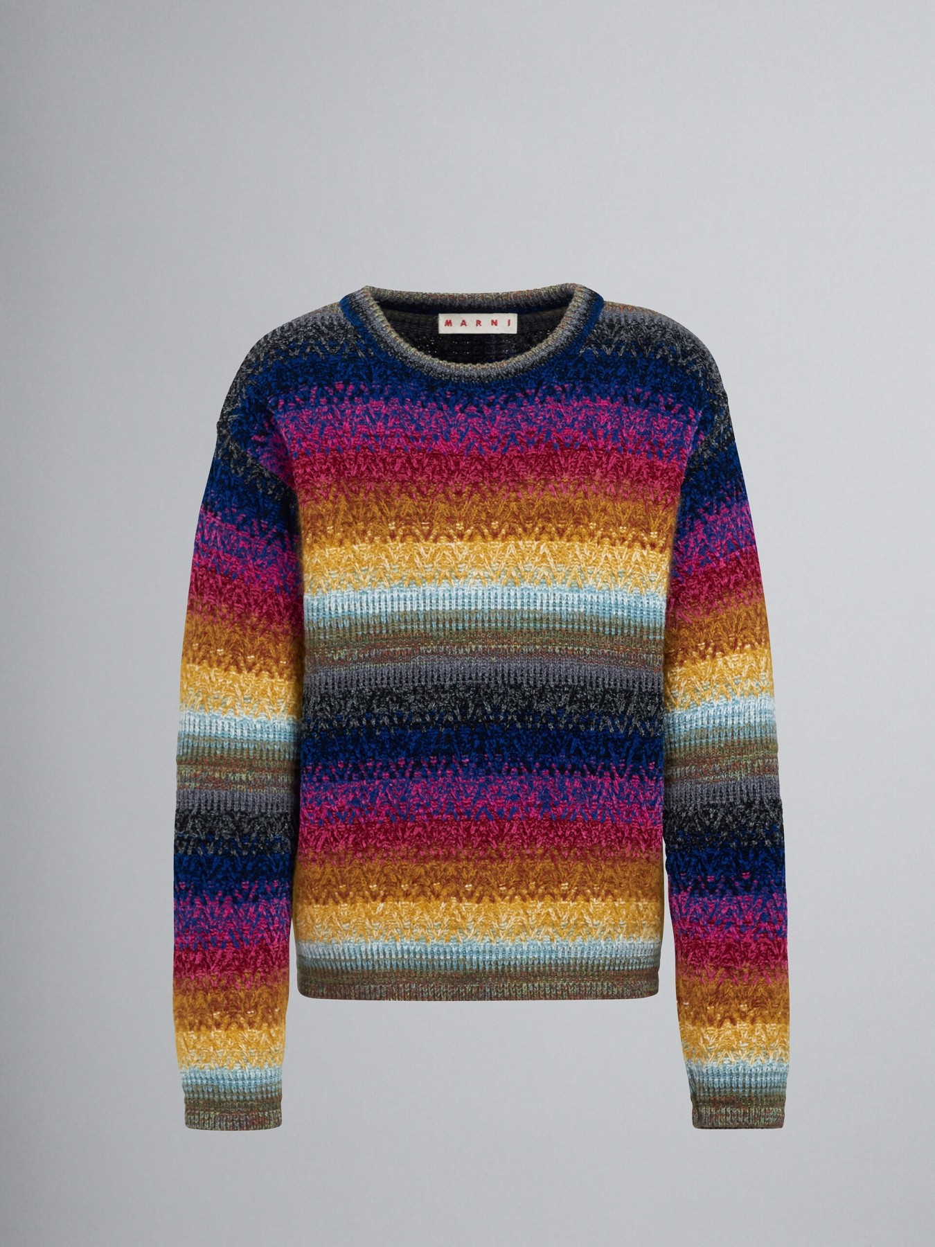 MARNI VISCOSE WOOL CREW NECK SWEATER