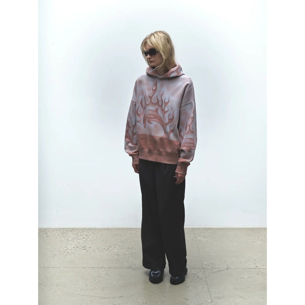 JUNGLES FLAMING DOLPHIN AIRBRUSH HOODIE