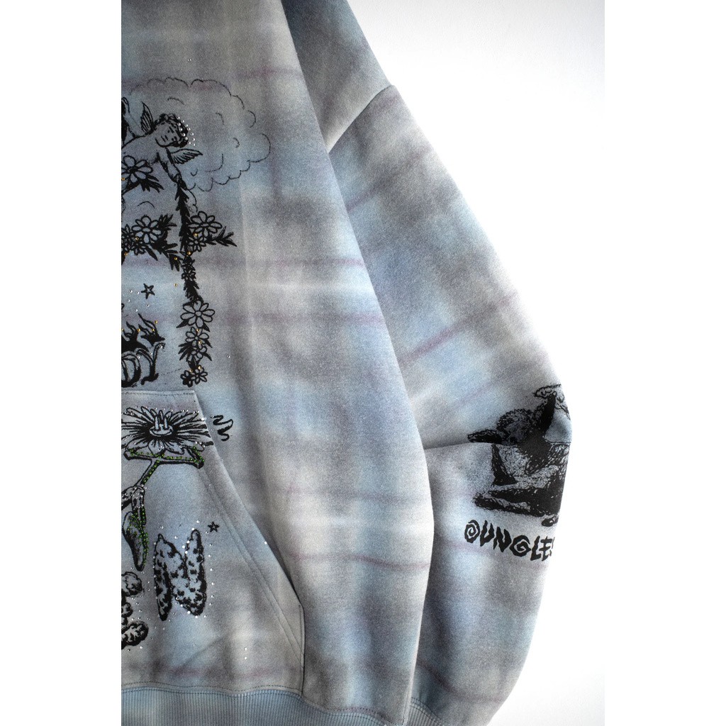 JUNGLES ALREADY IN HEAVEN PLAID HOODIE