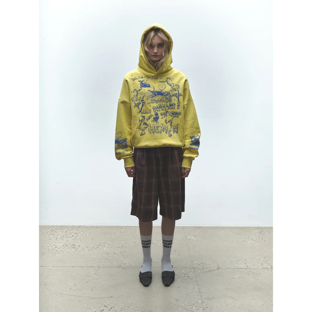 JUNGLES ALREADY IN HEAVEN PLAID HOODIE