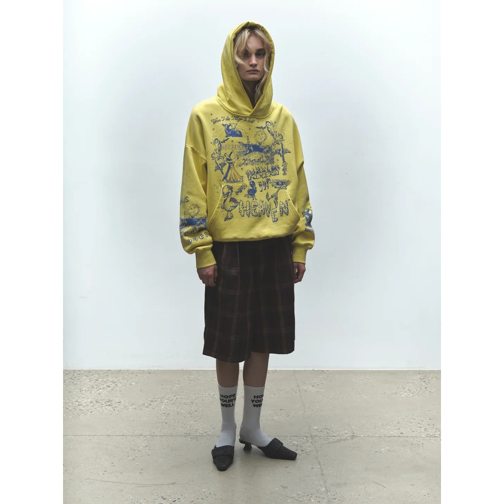 JUNGLES ALREADY IN HEAVEN PLAID HOODIE