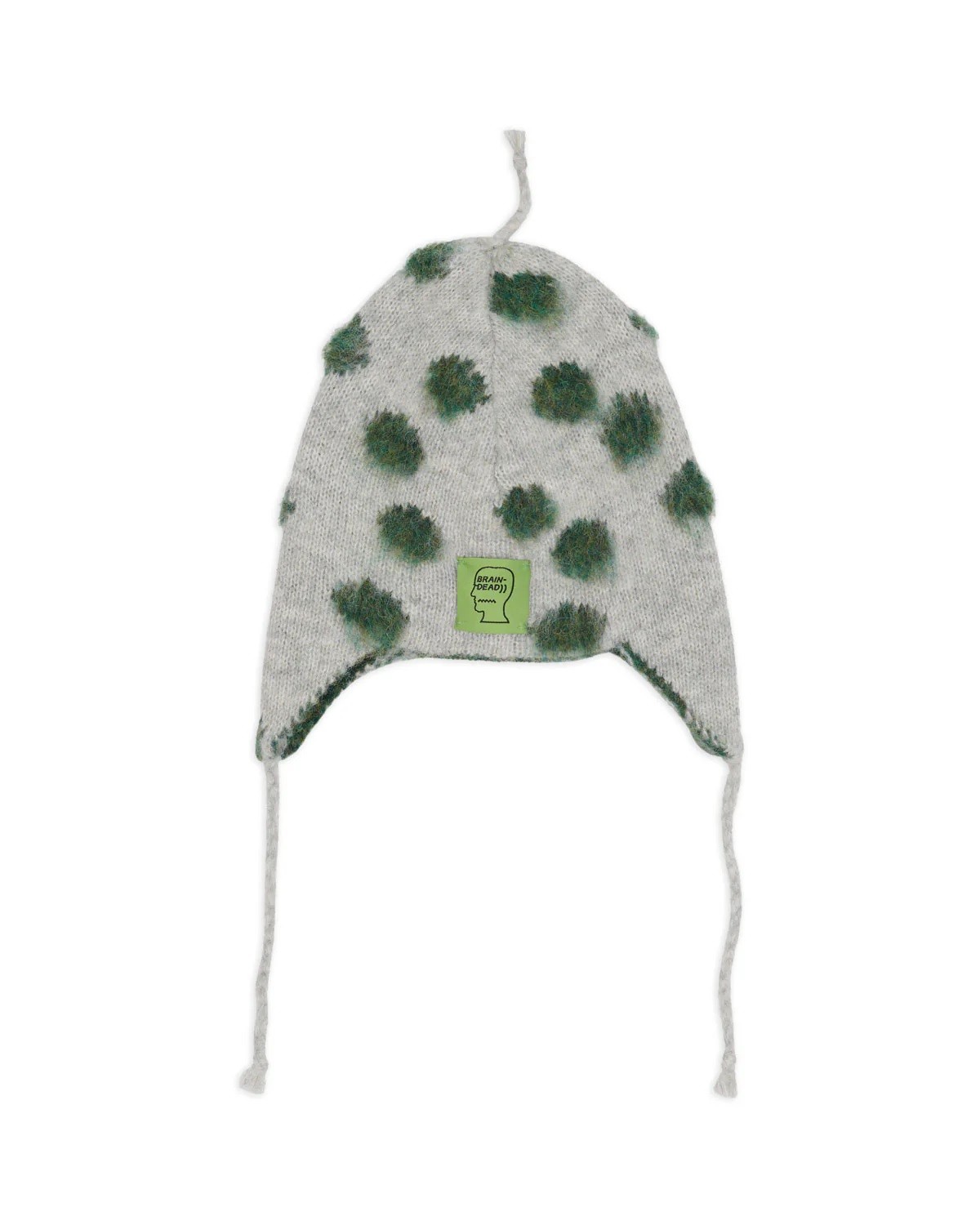 BRAIN DEAD ALPACA KNIT POLKA DOT EAR FRIP BEANIE