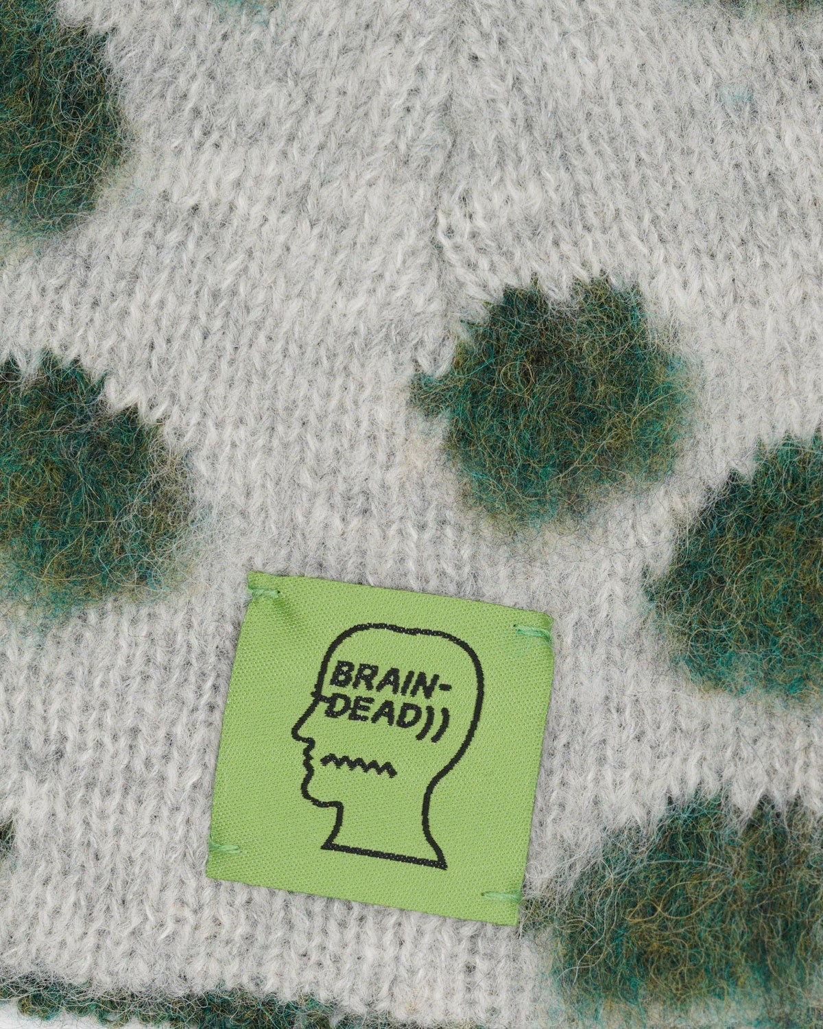 BRAIN DEAD ALPACA KNIT POLKA DOT EAR FRIP BEANIE