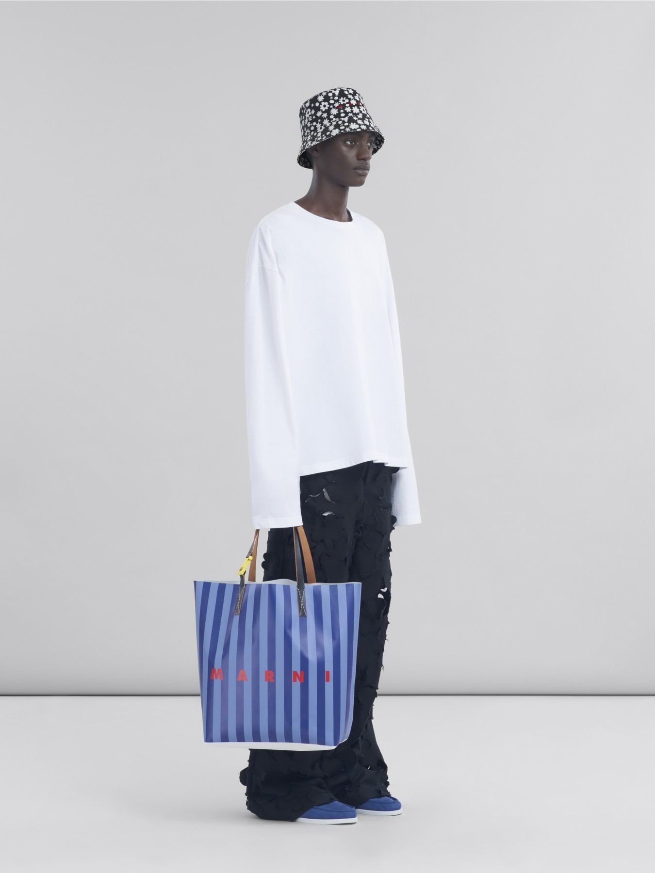 MARNI WHITE ORGANIC COTTON OVERSIZED T-SHIRT