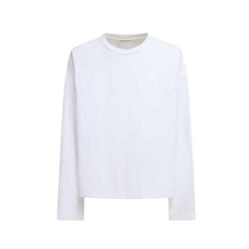 MARNI WHITE ORGANIC COTTON OVERSIZED T-SHIRT