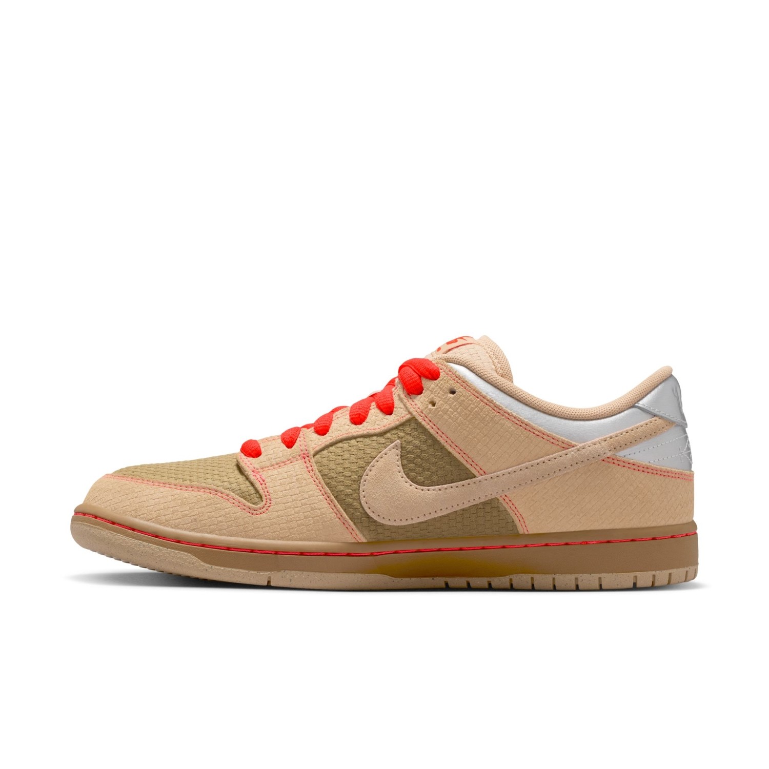 NIKE SB DUNK LOW “SOM TUM” NATURAL BEIGE/LIGHT BROWN/BLAZE ORANGE
