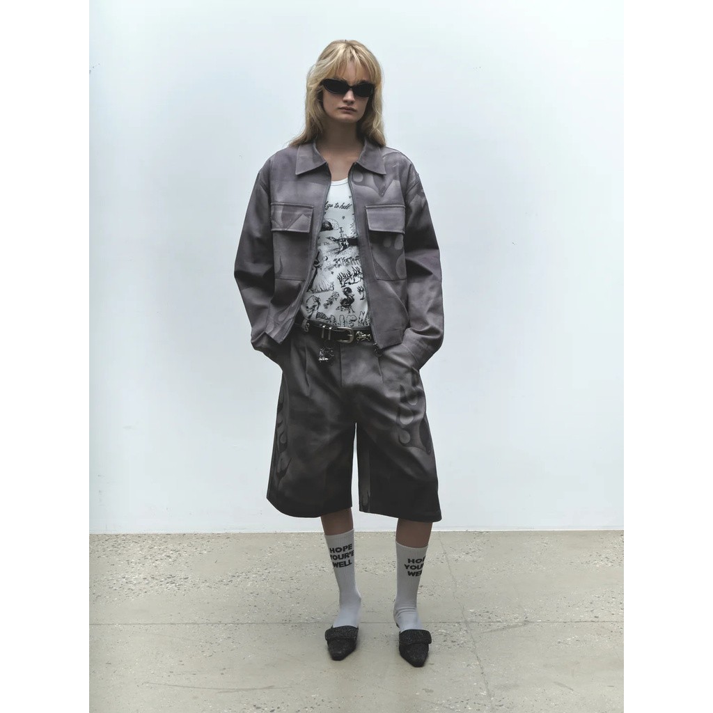 JUNGLES FLAMING DOLPHIN TRUCER JACKET