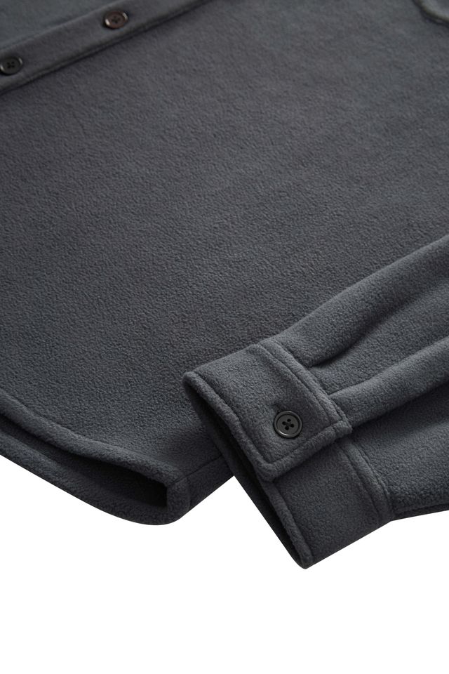POLAR FLEECE BUTTON UP SHIRT