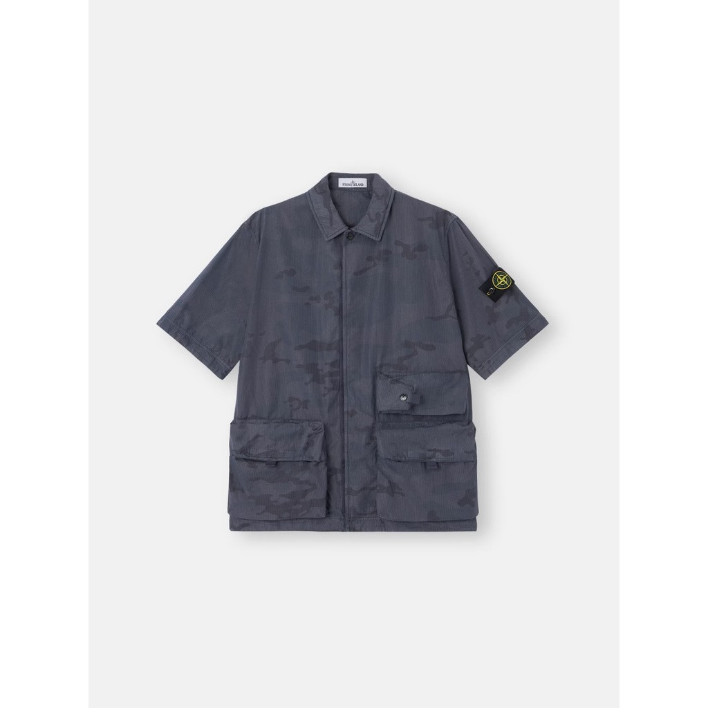 STONE ISLAND FADED CAMO RIPSTOP-TC SS SHIRT