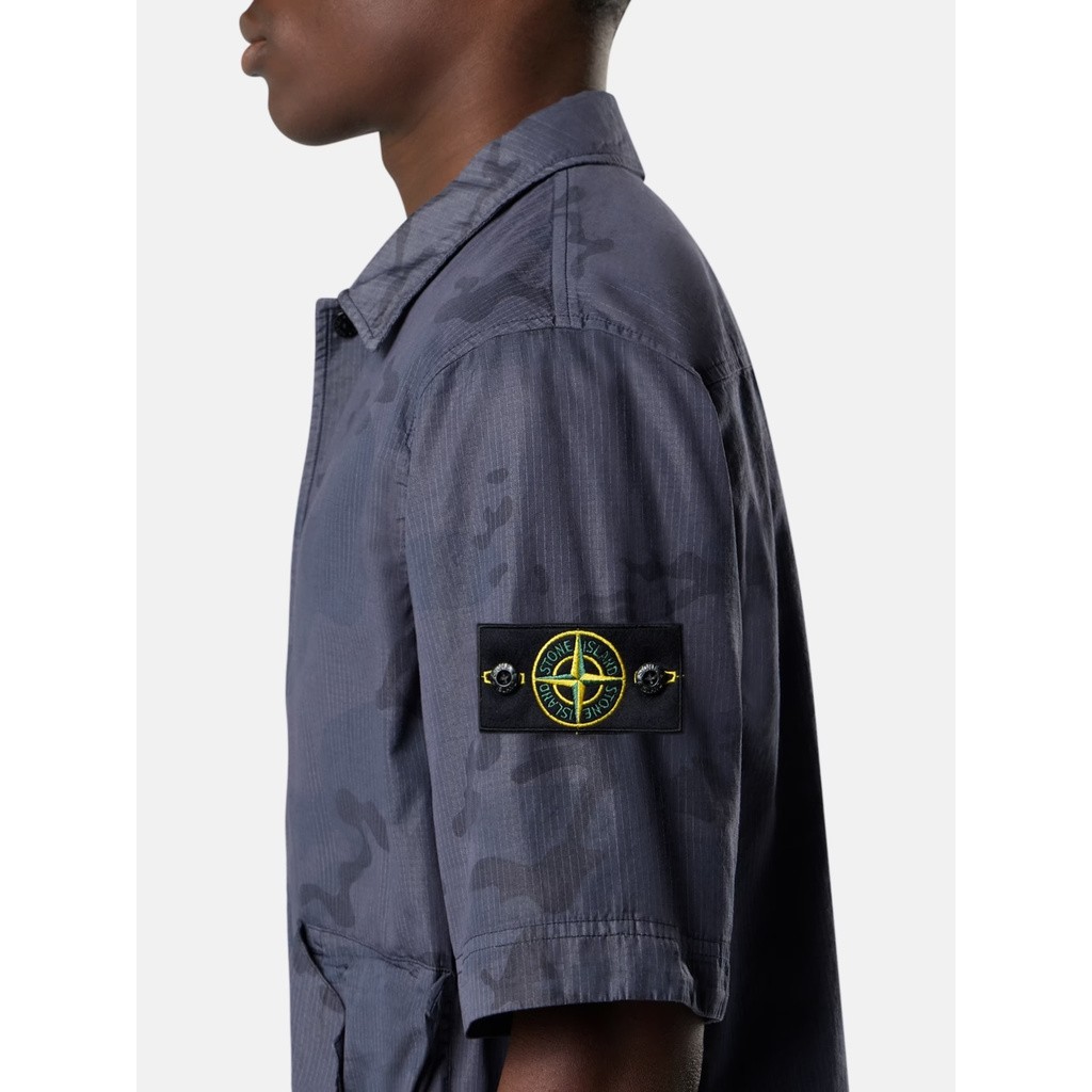 STONE ISLAND FADED CAMO RIPSTOP-TC SS SHIRT