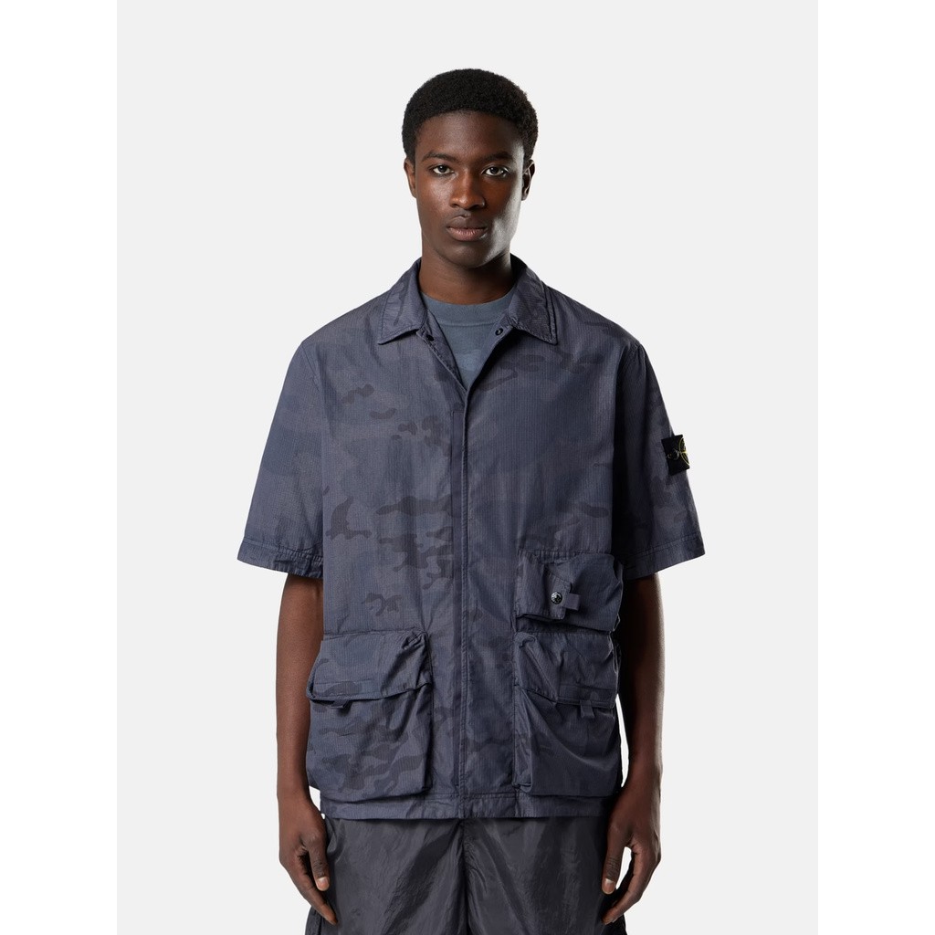 STONE ISLAND FADED CAMO RIPSTOP-TC SS SHIRT