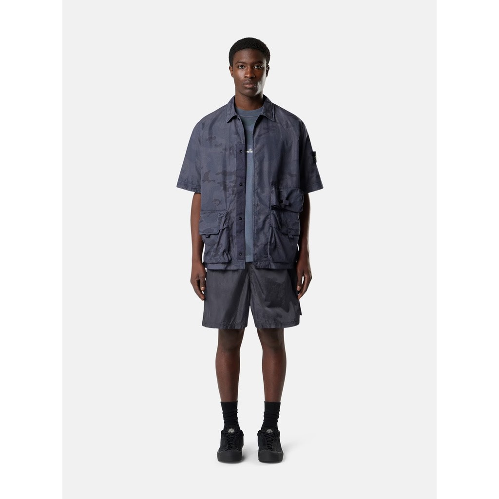 STONE ISLAND FADED CAMO RIPSTOP-TC SS SHIRT