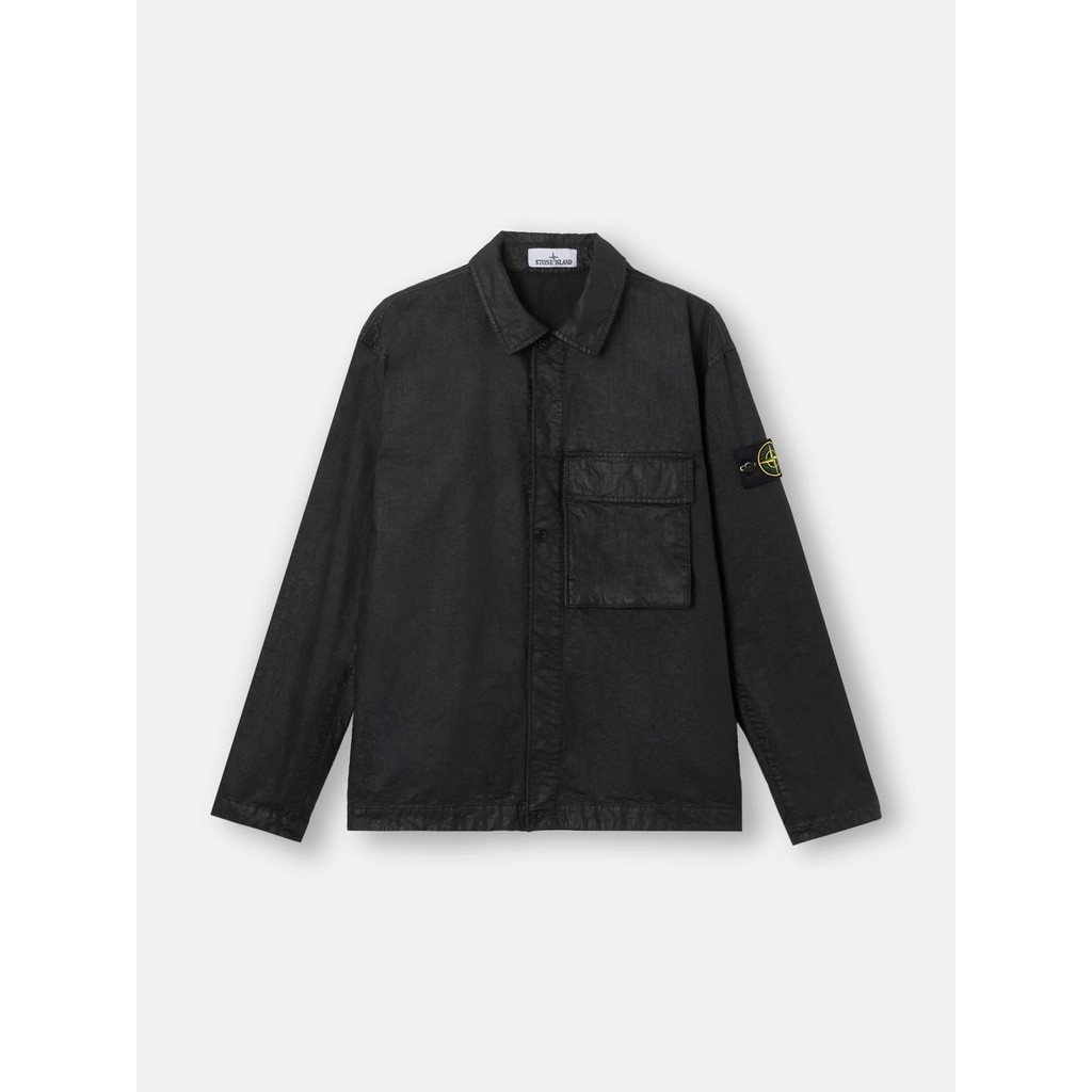 STONE ISLAND ORGANIC-LOOK NYLON PANAMA-TC SHIRT