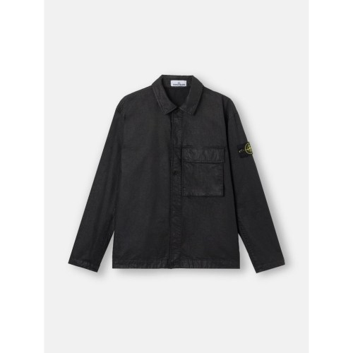 STONE ISLAND ORGANIC-LOOK NYLON PANAMA-TC SHIRT