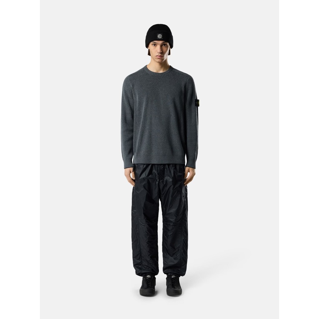 STONE ISLAND PLATED RIB COTTON BOUCLÉ KNIT