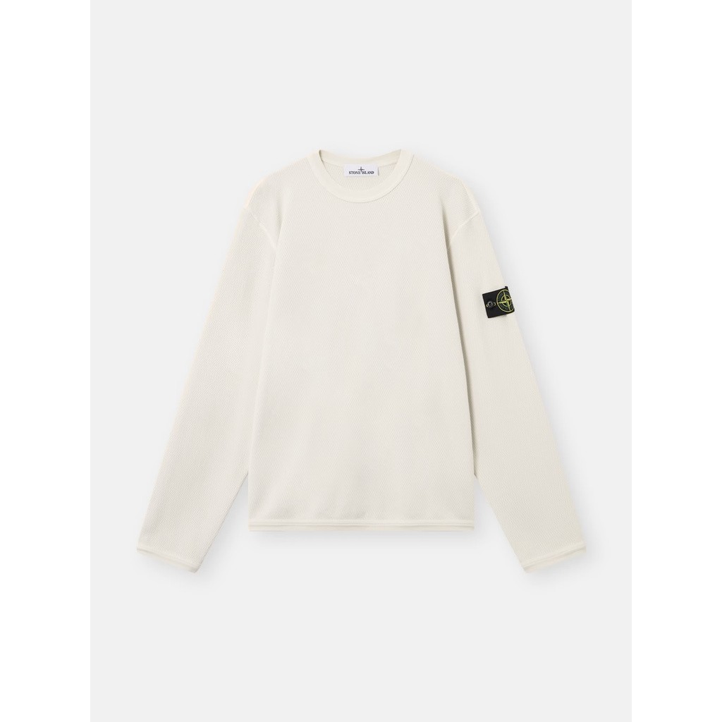 STONE ISLAND MESH STITCH ORGANIC COTTON FLEECE