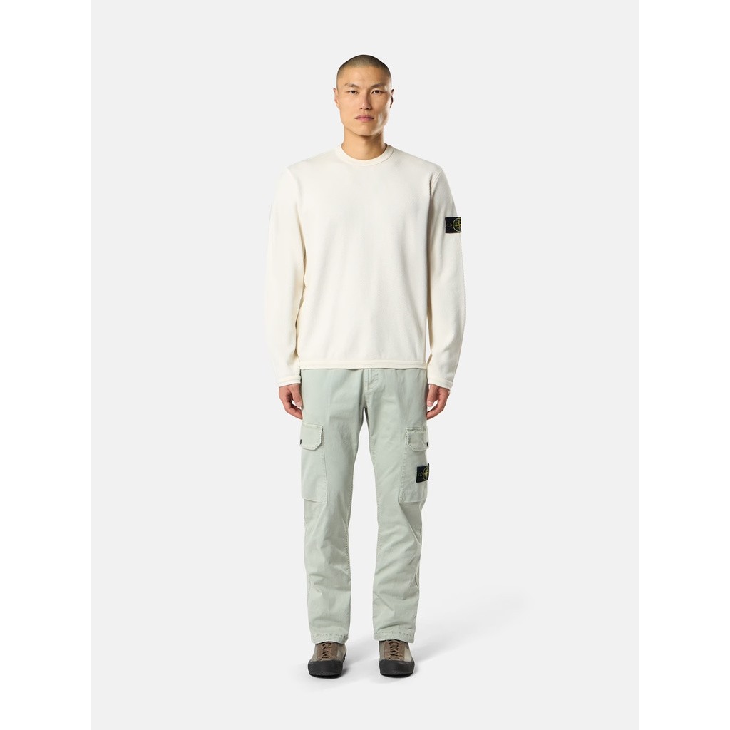 STONE ISLAND MESH STITCH ORGANIC COTTON FLEECE
