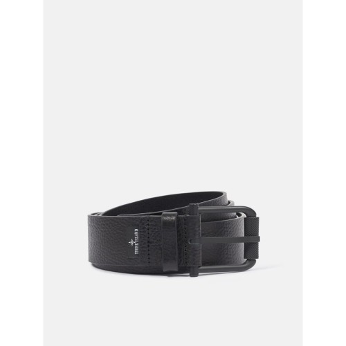 STONE ISLAND TUMBLED LEATHER BELT