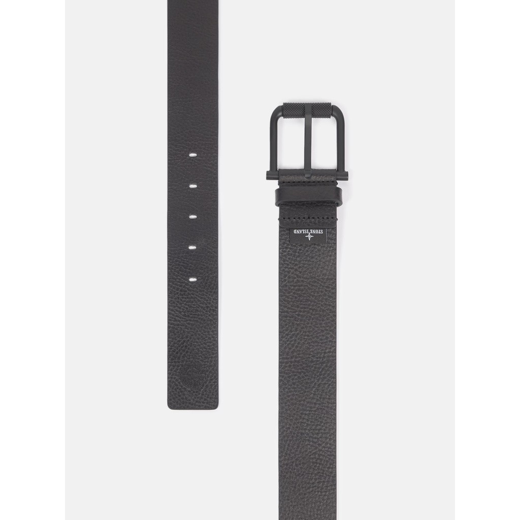 STONE ISLAND TUMBLED LEATHER BELT