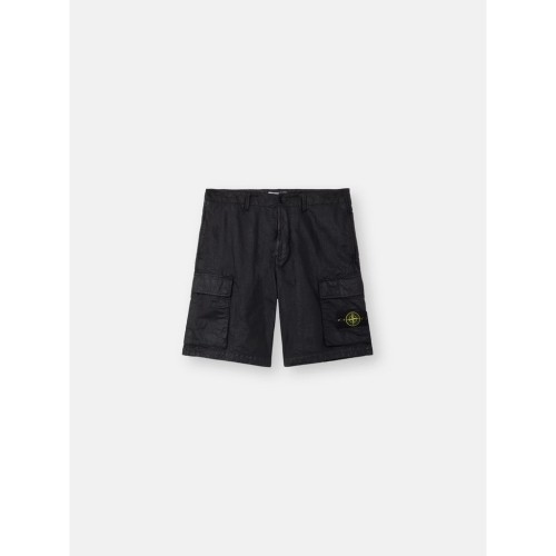 STONE ISLAND ORGANIC-LOOK NYLON PANAMA-TC SHORT