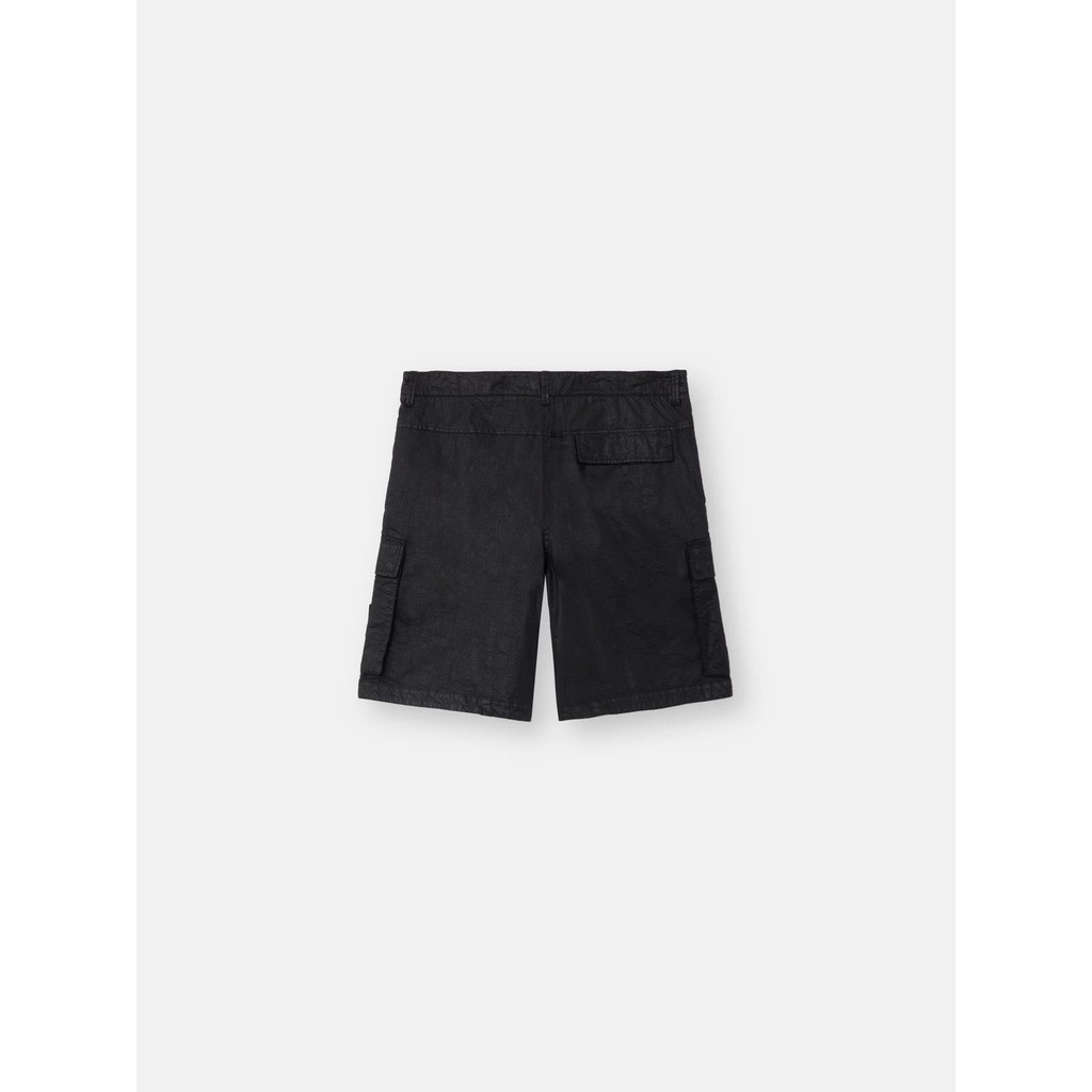 STONE ISLAND ORGANIC-LOOK NYLON PANAMA-TC SHORT