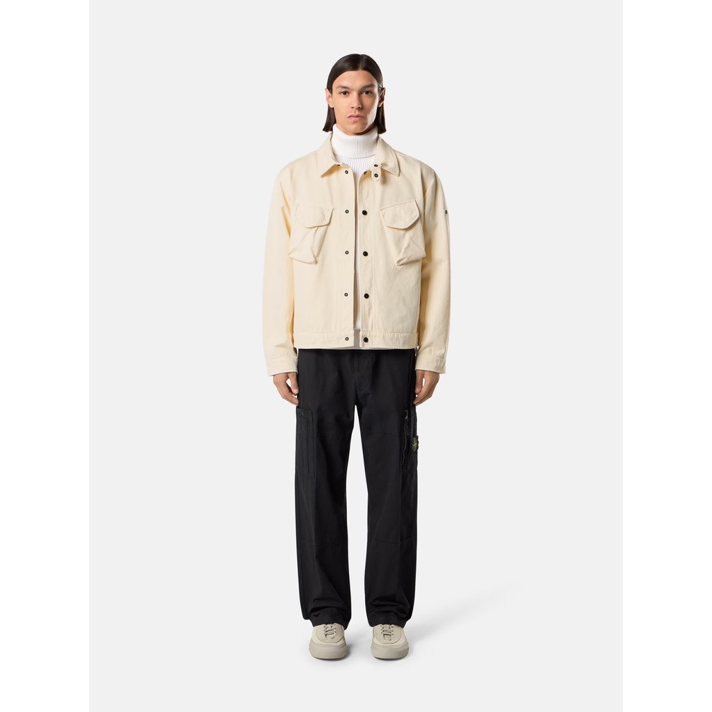 STONE ISLAND TROUSERS ORGANIC COTTON RIPSTOP