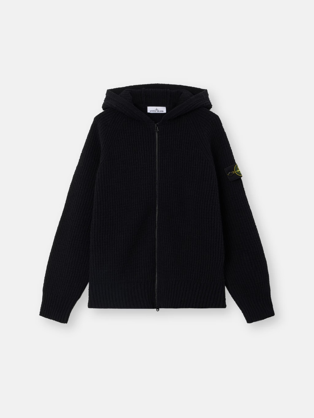 STONE ISLAND FULL RIB COTTON BOUCLÉ HOODIE