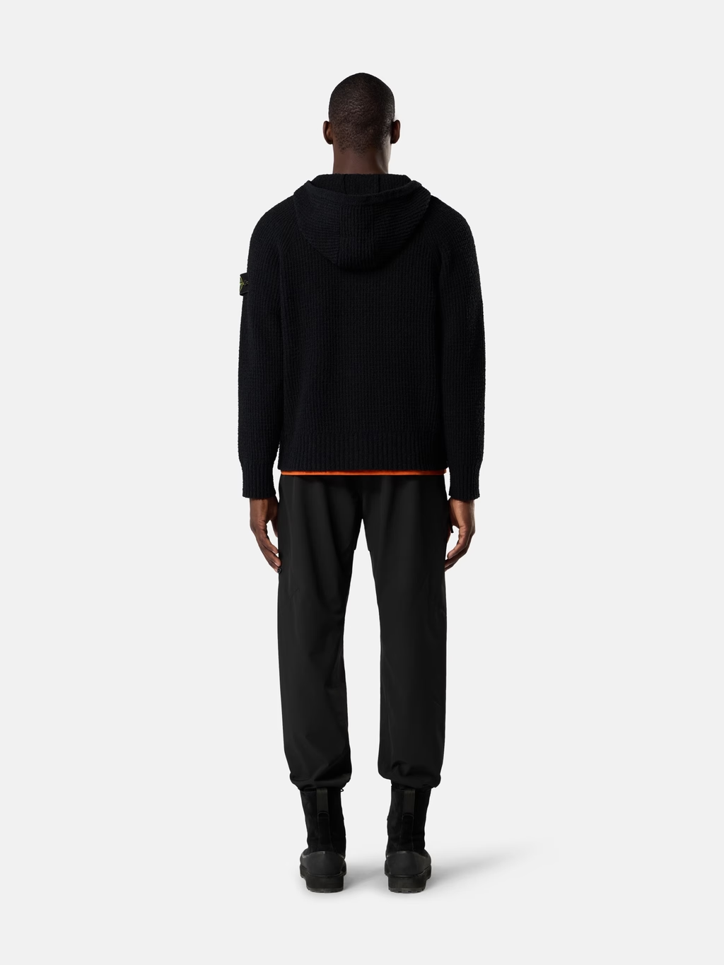 STONE ISLAND FULL RIB COTTON BOUCLÉ HOODIE