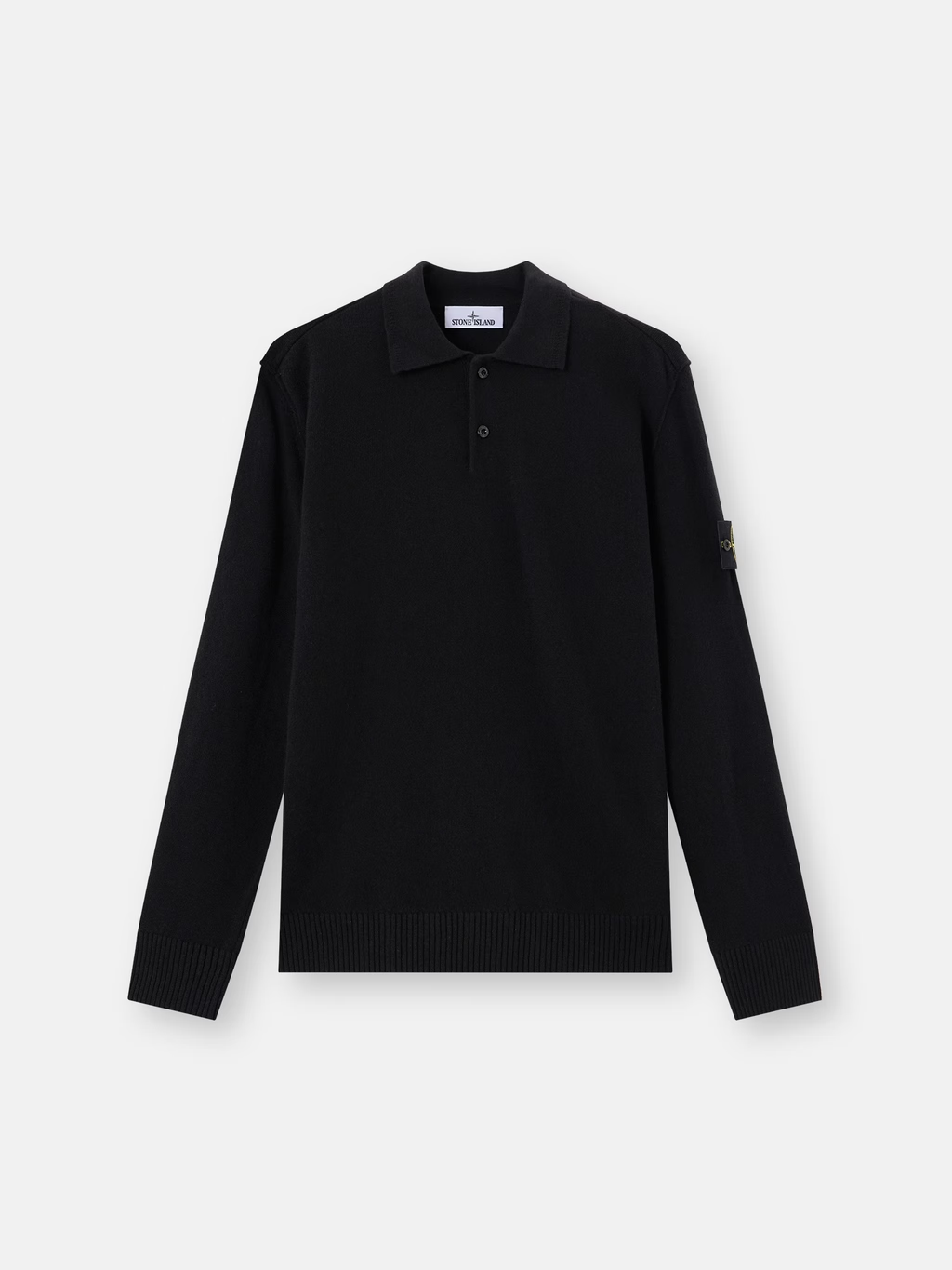 STONE ISLAND LIGHT RWS GEELONG WOOL L/S POLO