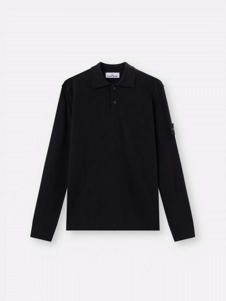 STONE ISLAND LIGHT RWS GEELONG WOOL L/S POLO