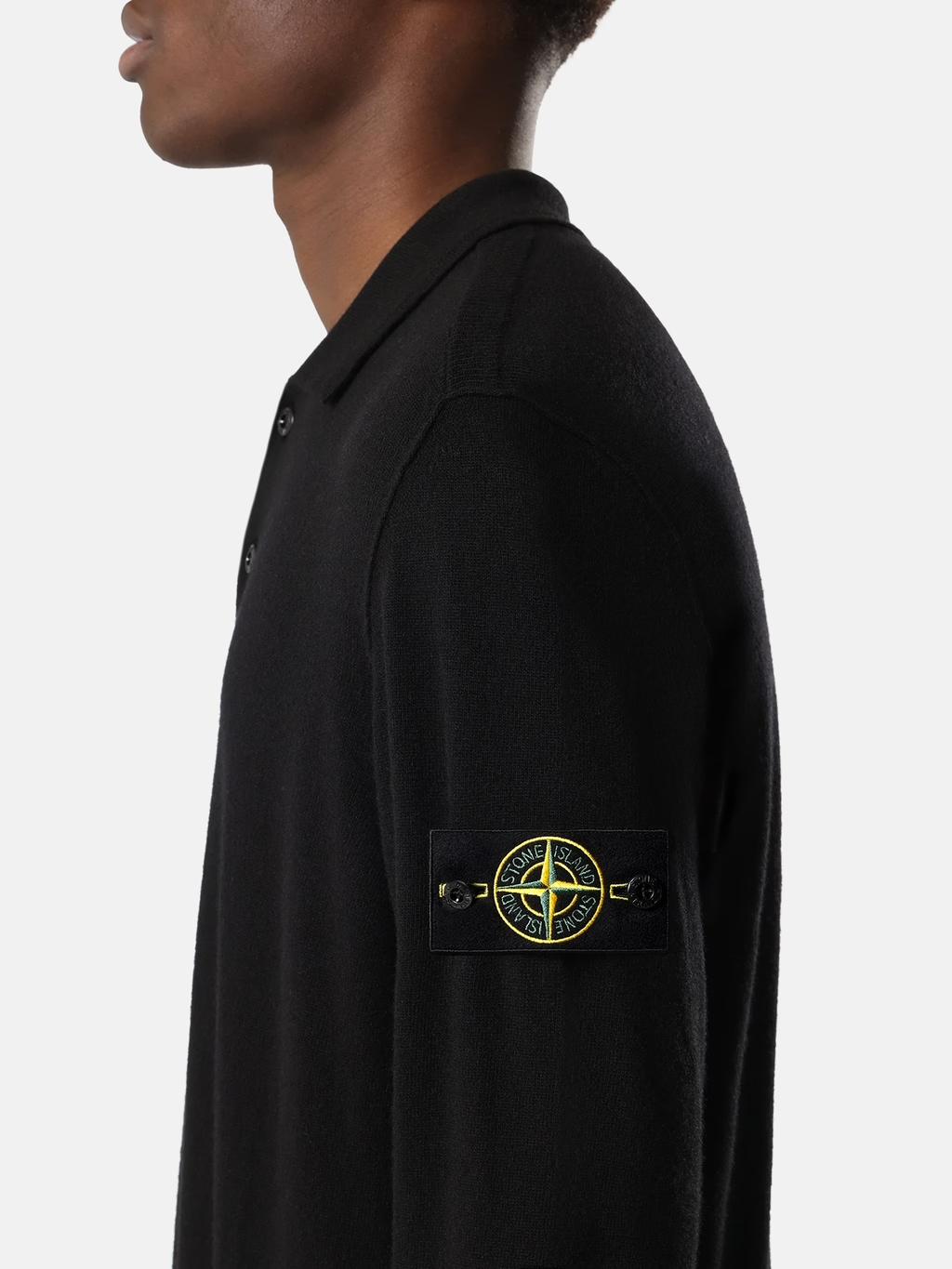 STONE ISLAND LIGHT RWS GEELONG WOOL L/S POLO