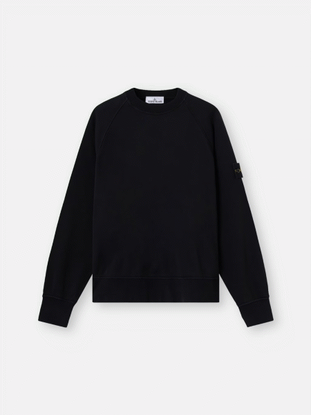 STONE ISLAND ORGANIC COTTON FLEECE SWEATSHIRT