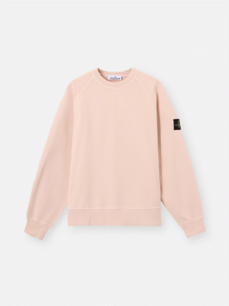 STONE ISLAND ORGANIC COTTON FLEECE SWEATSHIRT