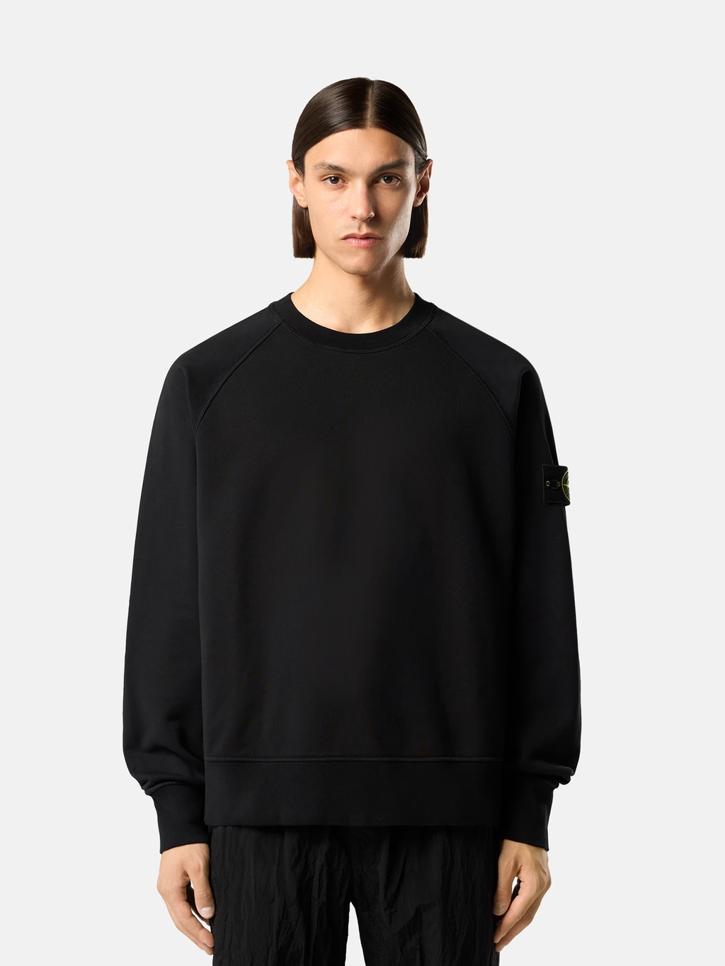 STONE ISLAND ORGANIC COTTON FLEECE SWEATSHIRT