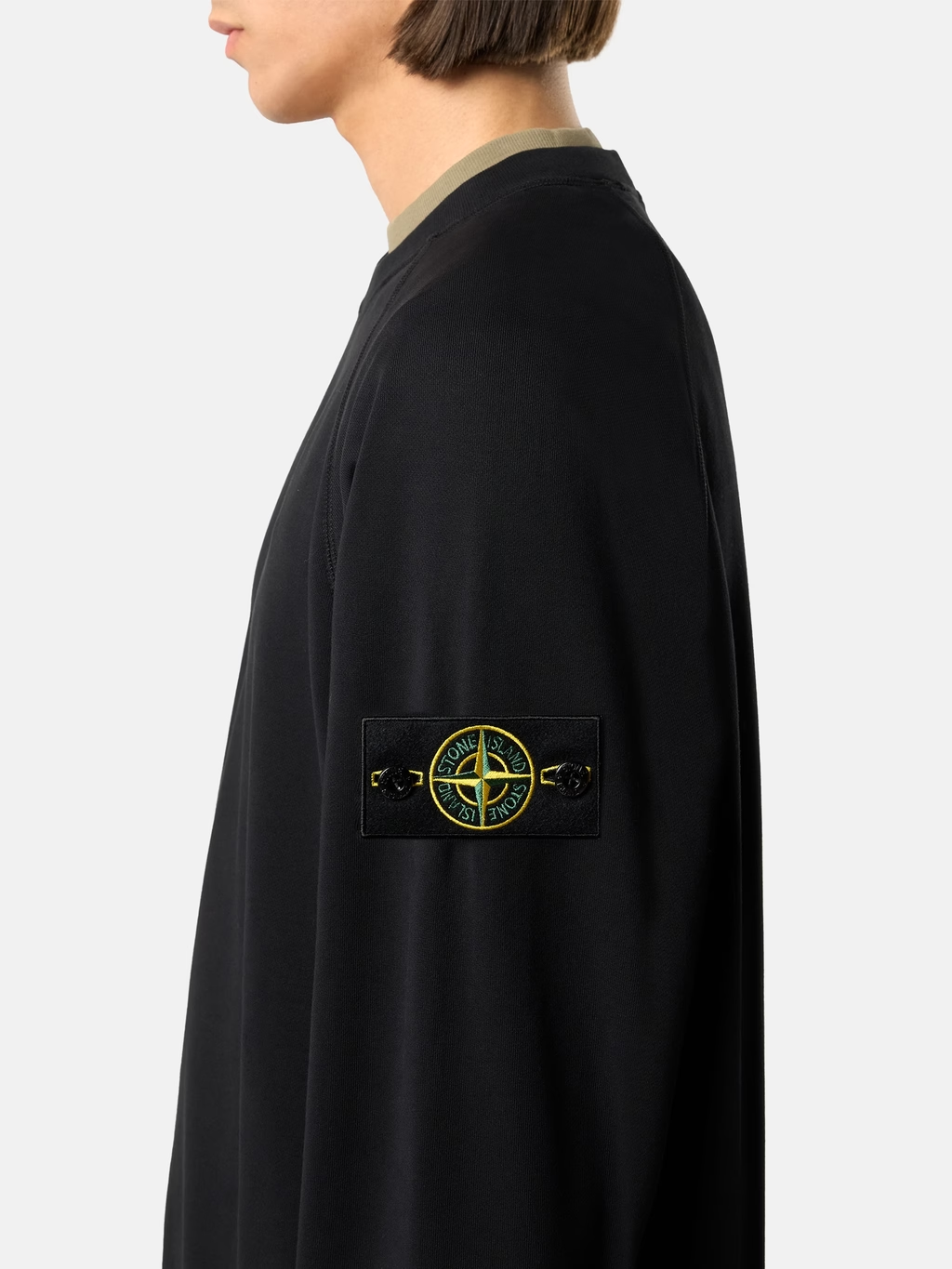 STONE ISLAND ORGANIC COTTON FLEECE SWEATSHIRT