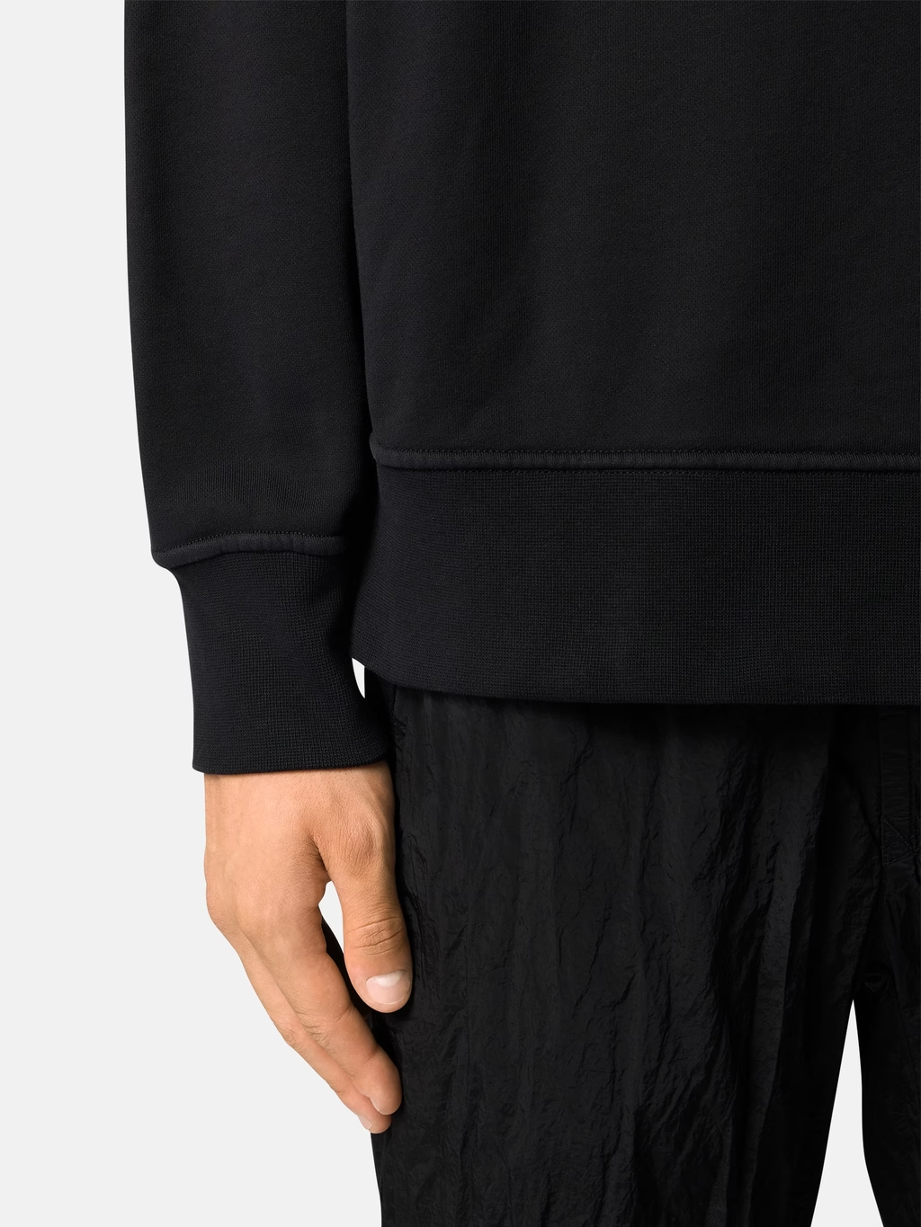 STONE ISLAND ORGANIC COTTON FLEECE SWEATSHIRT