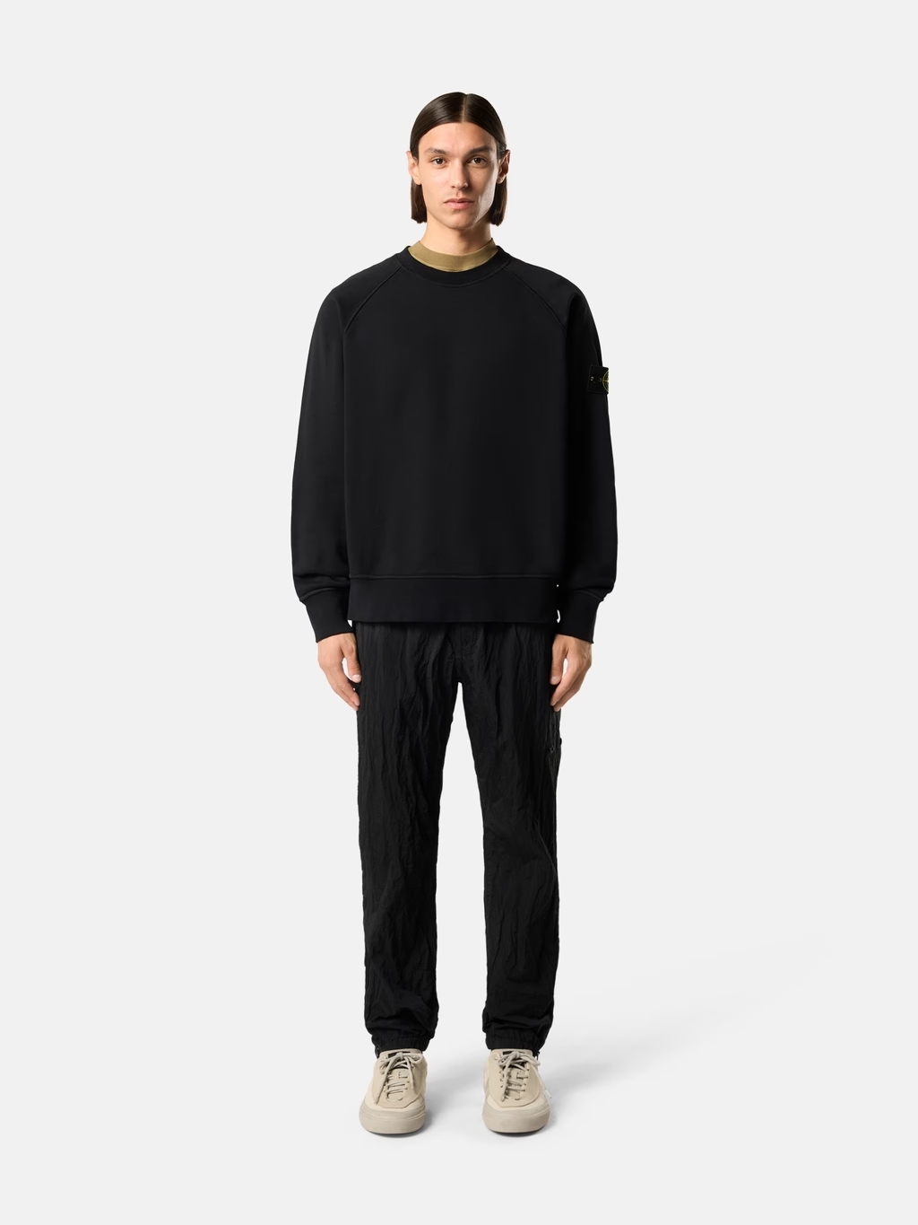 STONE ISLAND ORGANIC COTTON FLEECE SWEATSHIRT