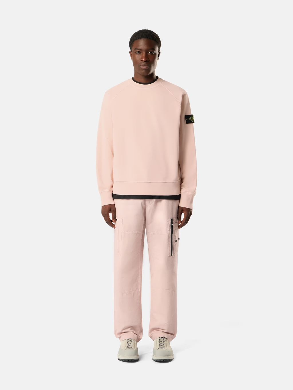 STONE ISLAND ORGANIC COTTON FLEECE SWEATSHIRT