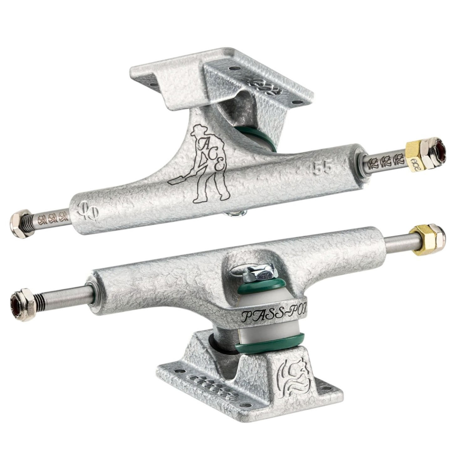 Pass~Port & Ace Trucks MFG AF1 Hollow Trucks - Hammertone