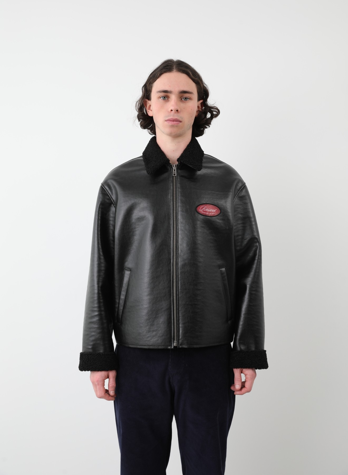 RASSVET VARSITY LEATHER JACKET