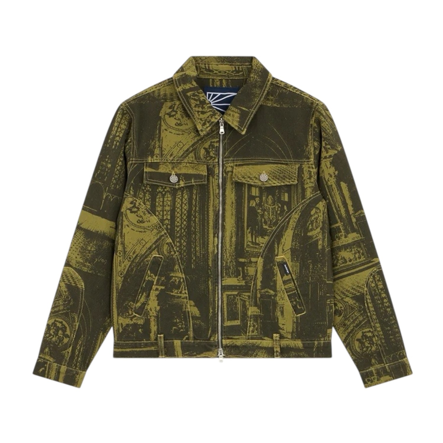 RASSVET PRINTED CASTLE ZIP JACKTE