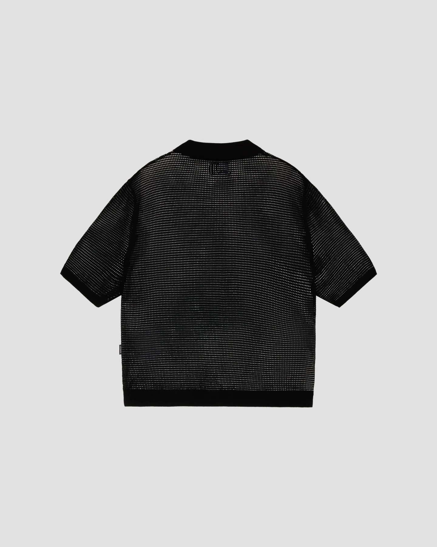 RASSVET SEE THROUGH LOGO POLO KNIT