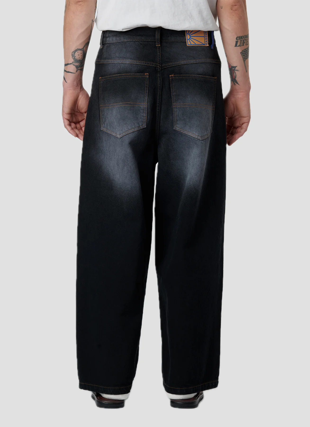 RASSVET SUN DYED EXTRA BAGGY DENIM PANT